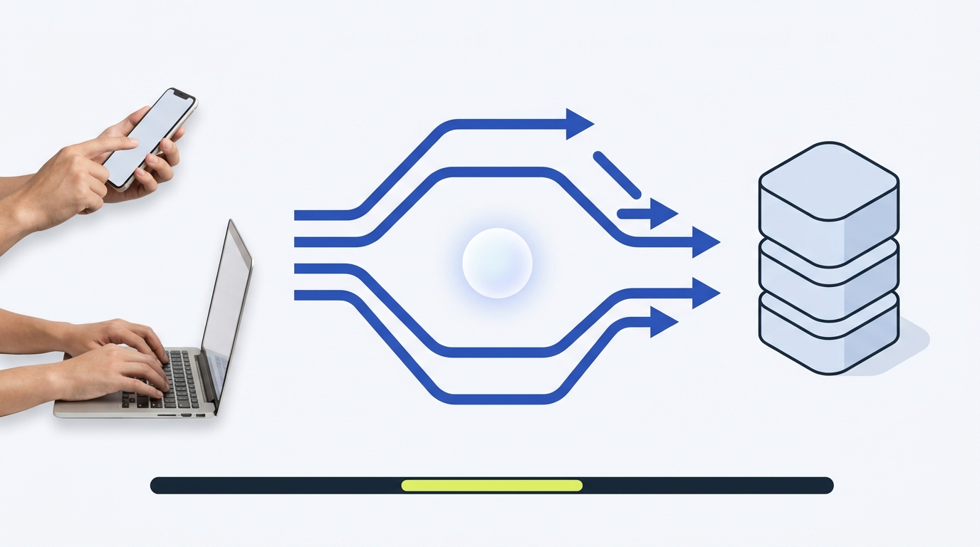 Diagram of repeated API requests sharing one operation token